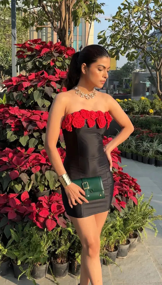 Bella Rose Dress - Clothing