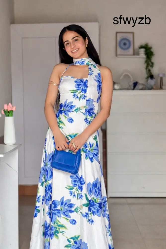 Blue Lily dress - Clothing