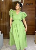 Garden Affair Cotton Linen Dress - Clothing