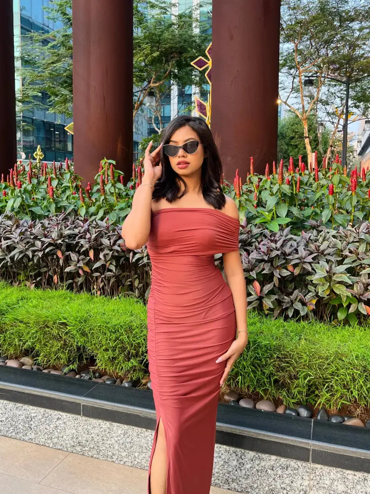 Rose Elegance Pink Dress - Clothing