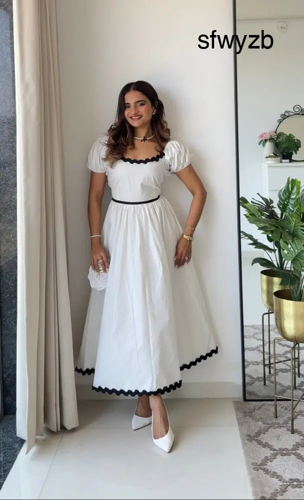 Ziva White Dress - Clothing